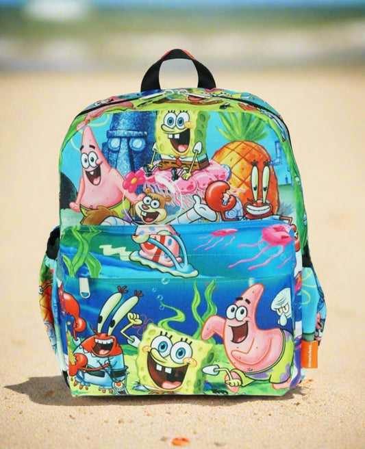 SpongeBob SquarePants Bikini Bottom Adventures Canvas Print Nylon Mini Backpack