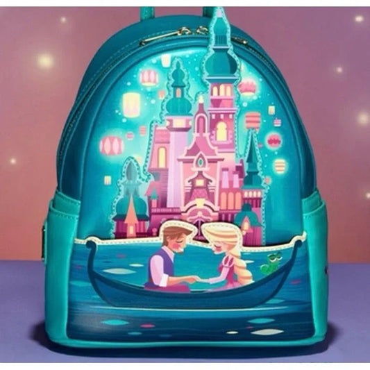 Disney Tangled Princess Castle Glow in the Dark Mini Backpack
