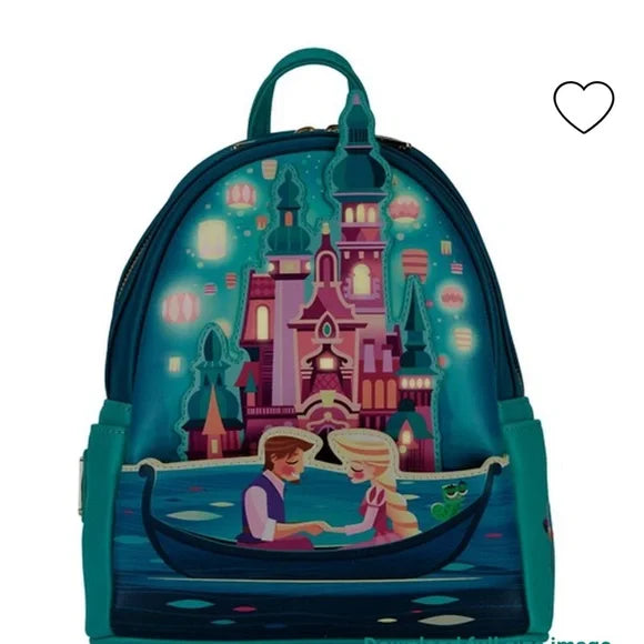 Disney Tangled Princess Castle Glow in the Dark Mini Backpack