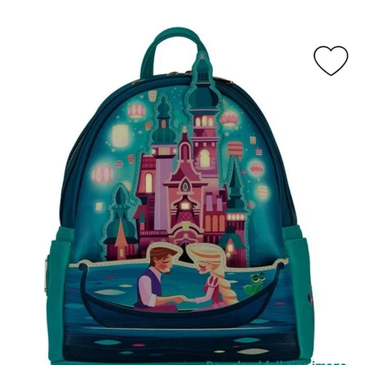Disney Tangled Princess Castle Glow in the Dark Mini Backpack