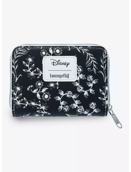 Disney Alice in Wonderland Black and White Medium Zip Wallet