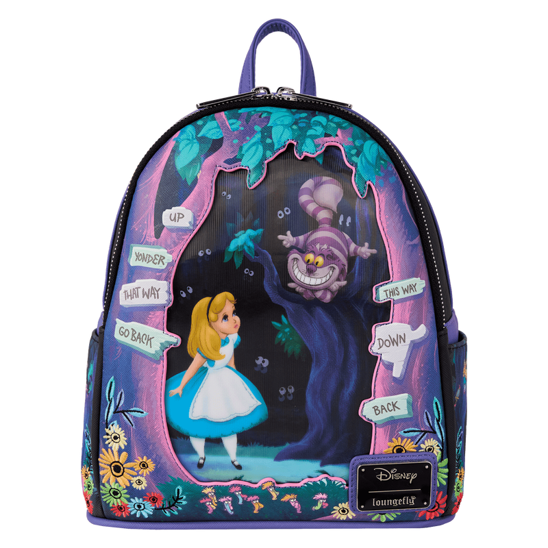 Disney Alice in Wonderland Tulgey Wood Lenticular Mini Backpack