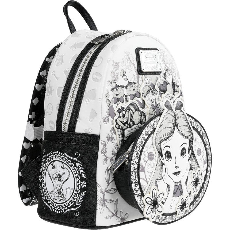 Disney Alice in Wonderland Sketch Tonal AOP Mini Backpack