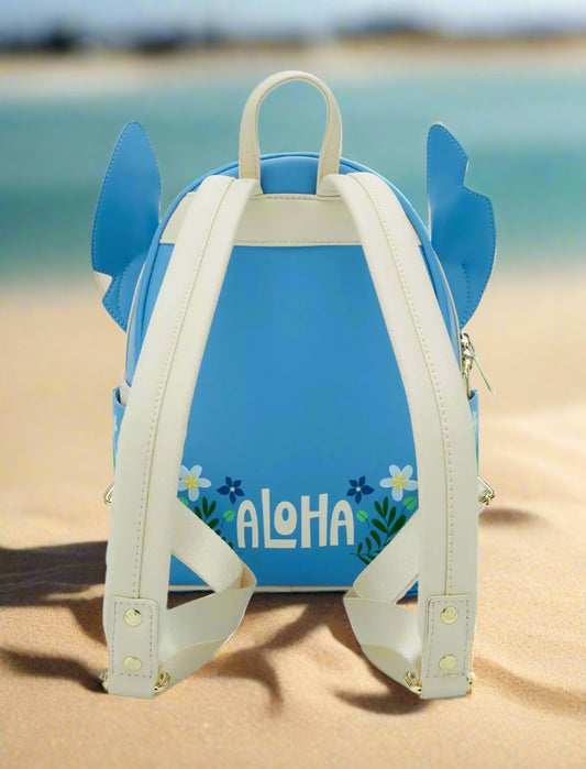 Disney Stitch Cosplay Floral Aloha Mini Backpack