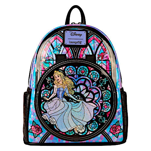 Disney Sleeping Beauty Aurora Stained Glass Mini Backpack with Ear Holder