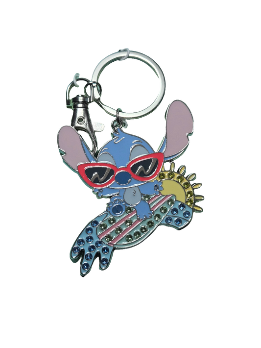 Disney Stitch Surfboard Jewel Keychain Bag Clip