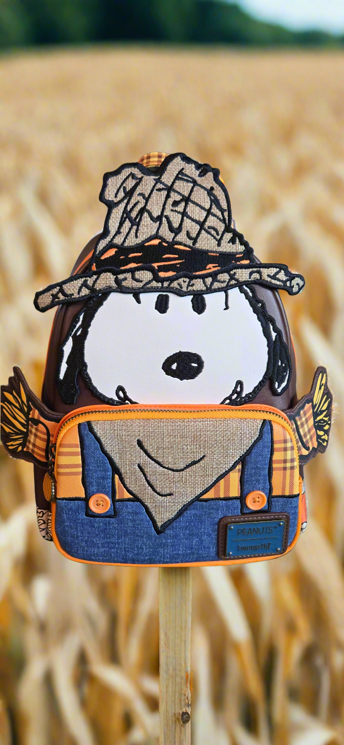 Peanuts Snoopy Scarecrow Cosplay Fall Mini Backpack