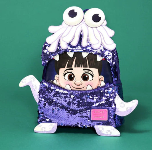 Disney Monsters Inc Boo Costume Sequin Mini Backpack