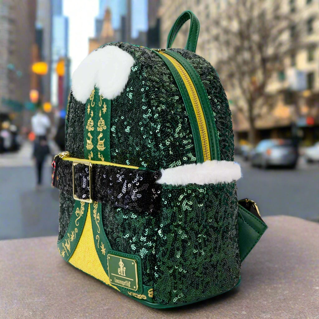 Elf Buddy Sequin Cosplay Mini Backpack