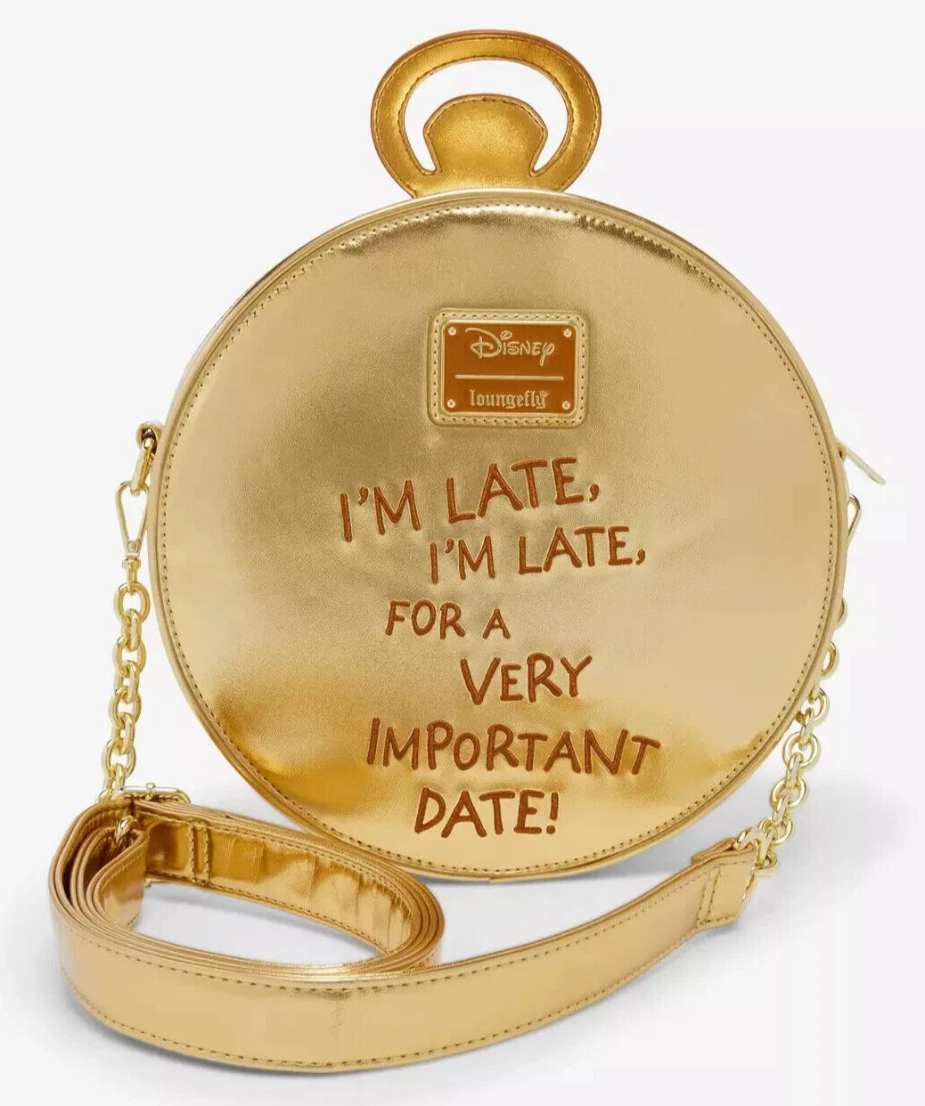 Disney Alice In Wonderland Rabbit Clock Crossbody