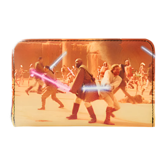 Star Wars Episode 2 Attack of the Clones Scene Zip Around Wallet