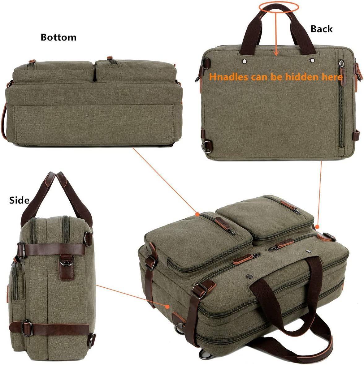 Men’s Messenger Bag – Convertible Work 17 Laptop Ready