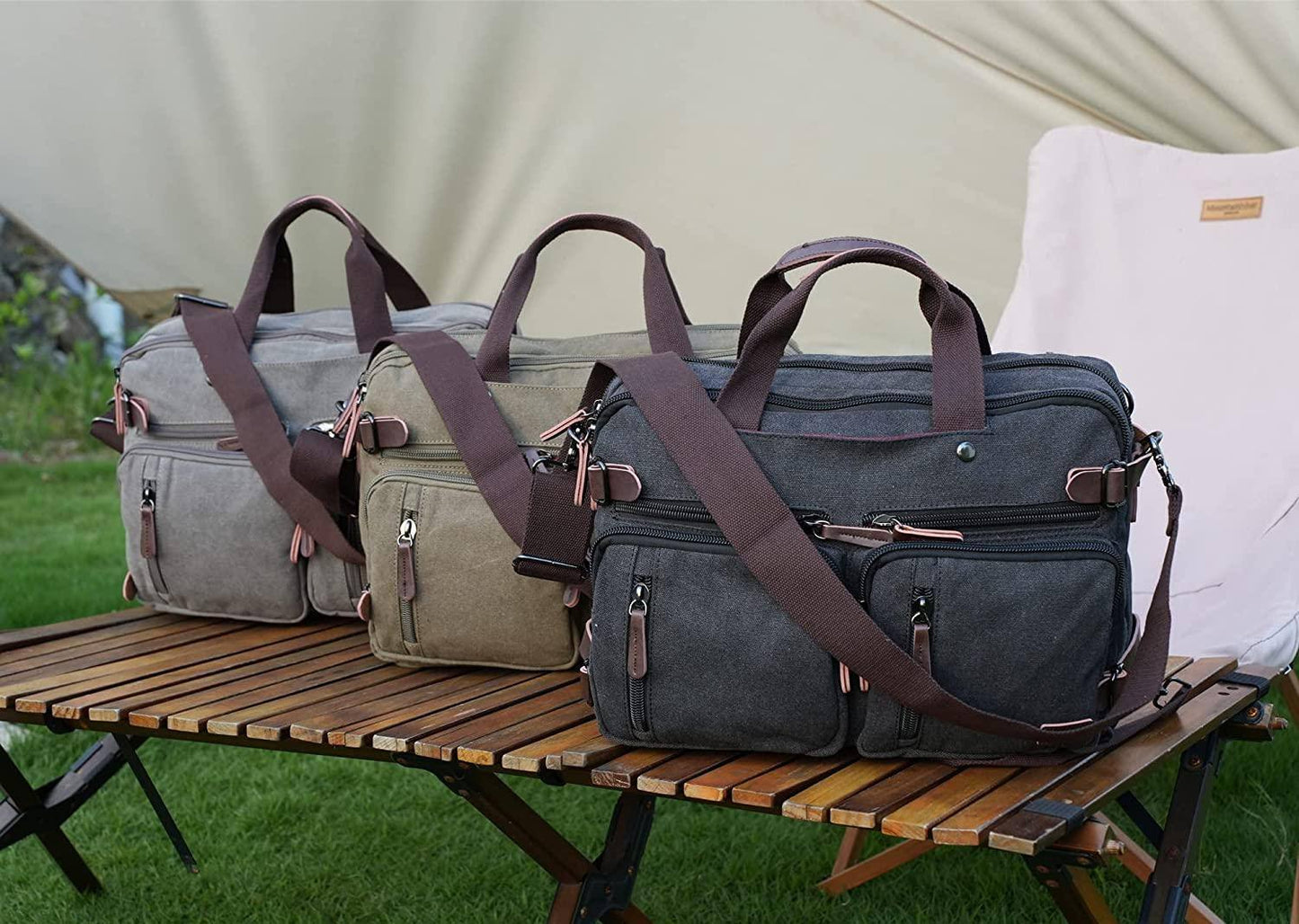 Men’s Messenger Bag – Convertible Work 17 Laptop Ready