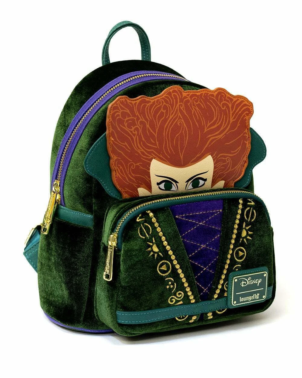 Disney Hocus Pocus Velvet Cosplay Mini Backpack - Winifred Sanderson