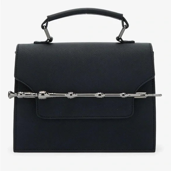 Harry Potter Deathly Hallows Elder Wand Small Black Crossbody Handbag