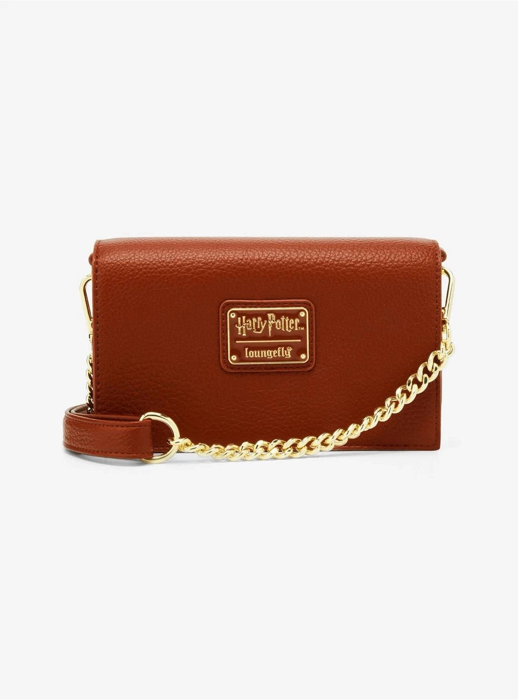 Harry Potter Deathly Hallows Elder Wand Small Brown Gold Crossbody