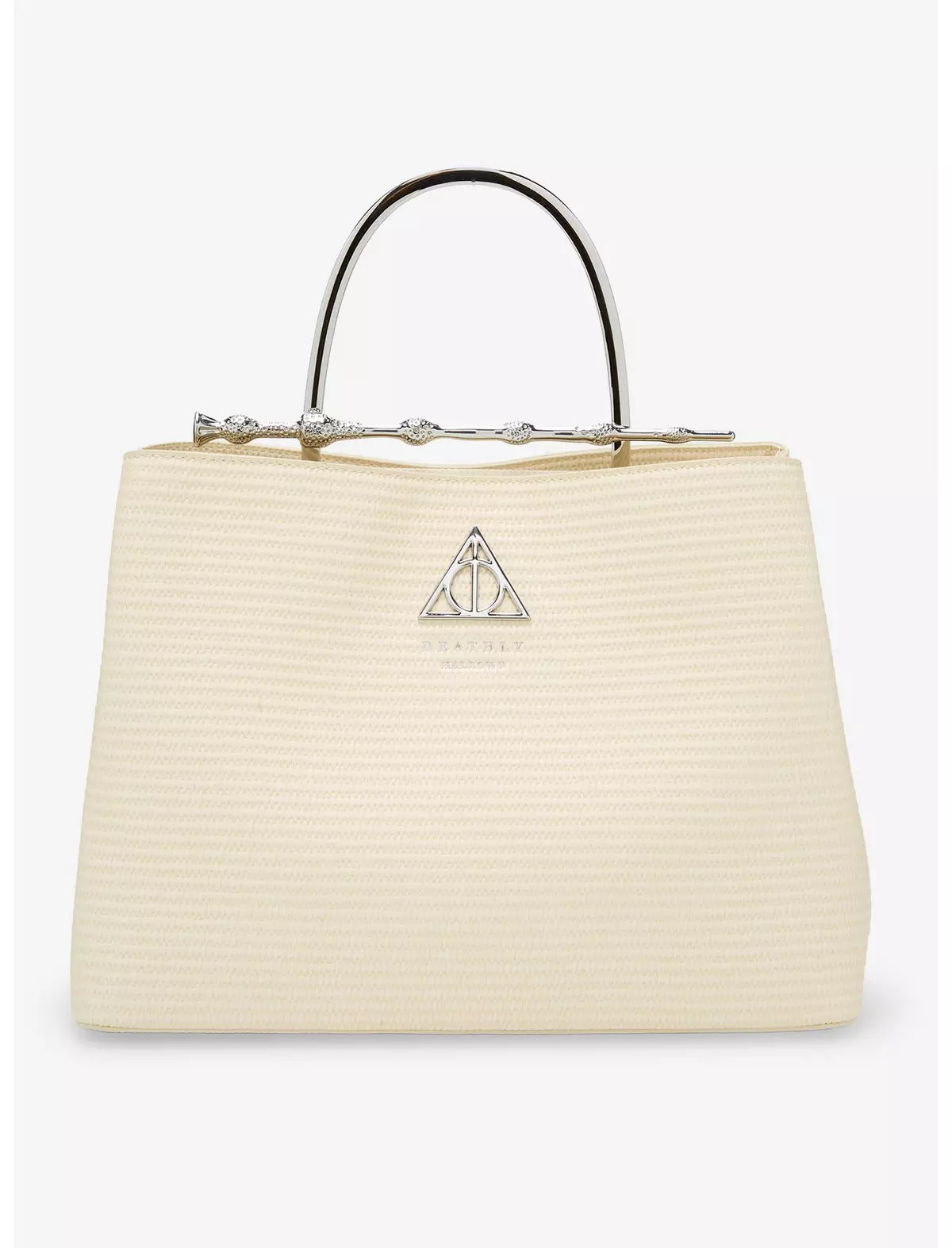 Harry Potter Deathly Hallows Elder Wand Handbag White Raffia