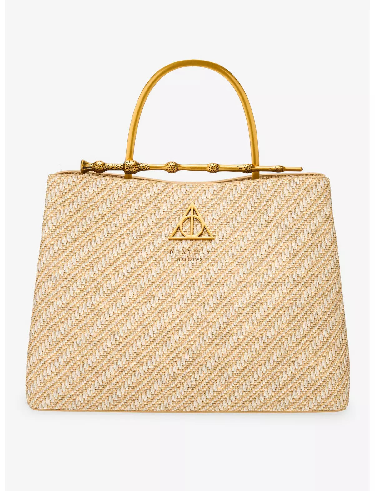 Harry Potter Deathly Hallows Elder Wand Handbag Brown Raffia