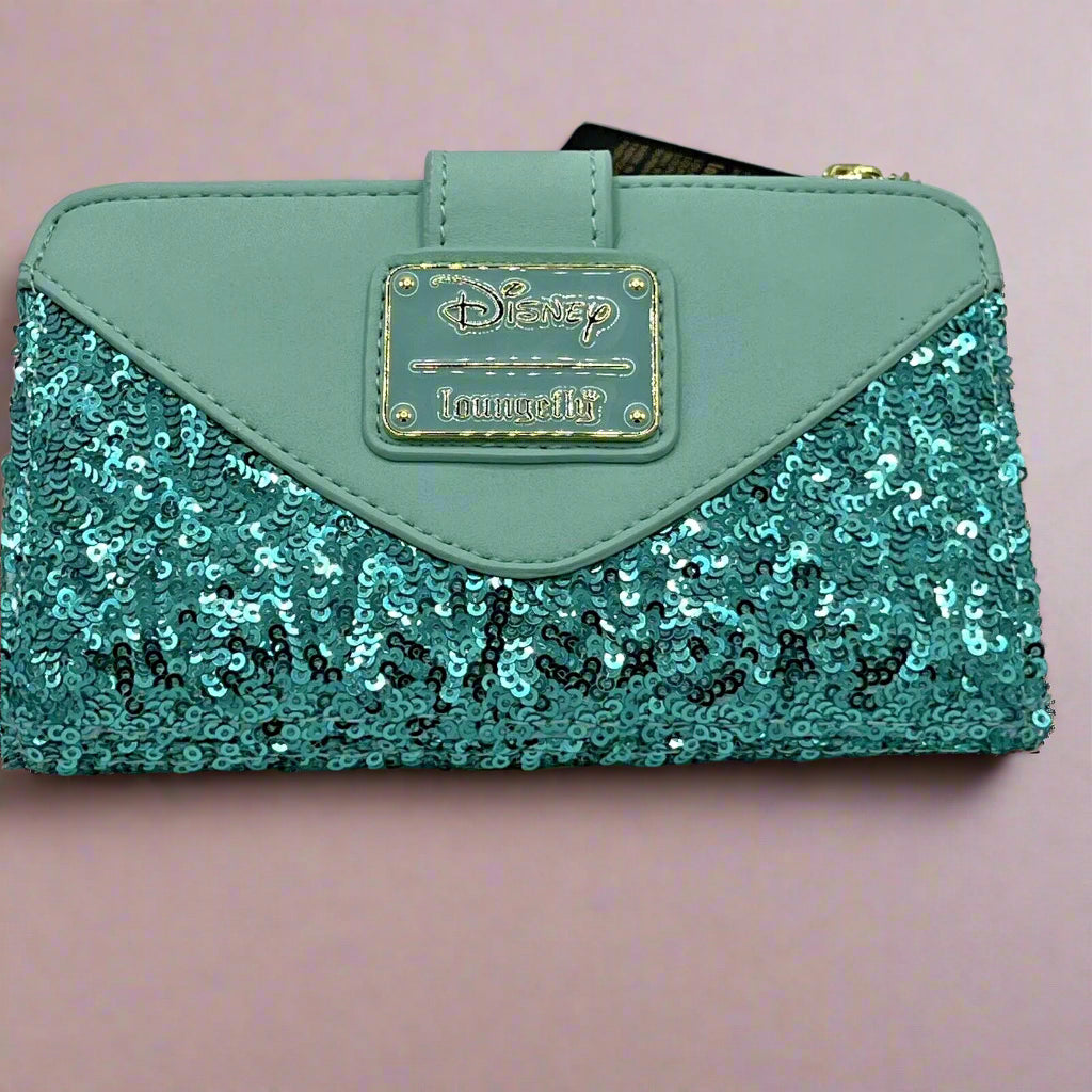 Disney Aladdin Princess Jasmine Sequin Bifold Wallet