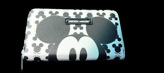 Disney Mickey Mouse Black and White Silhouette Wallet