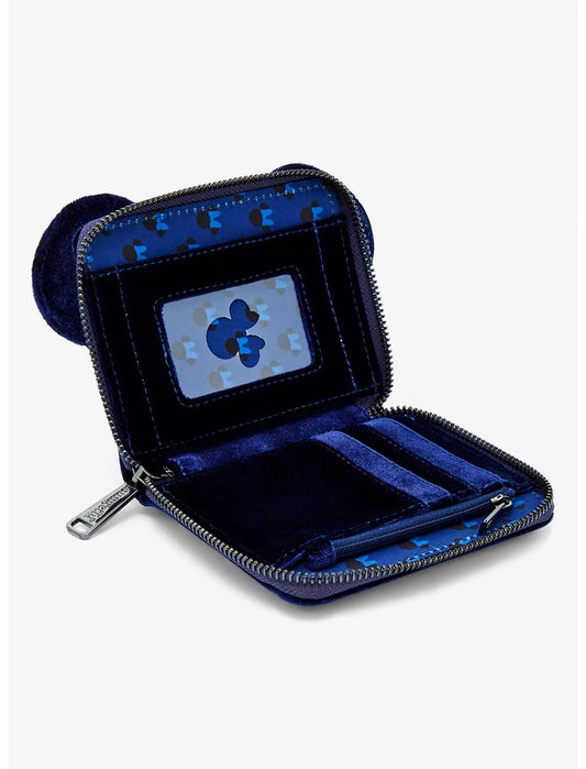 Disney Exclusive Minnie Mouse Cosplay Velvet Pearl Navy Wallet