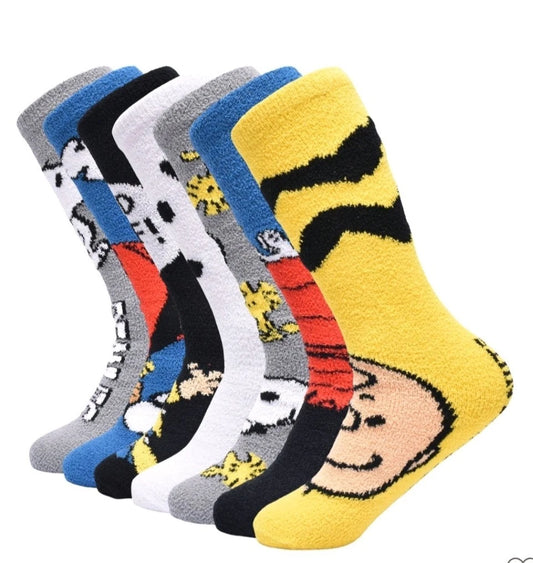 Peanuts Snoopy 7 Days of Cozy Crew Socks 6-12