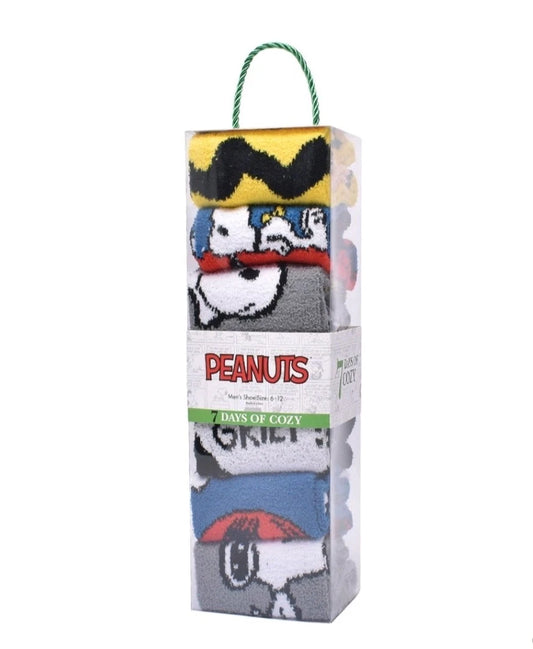 Peanuts Snoopy 7 Days of Cozy Crew Socks 6-12