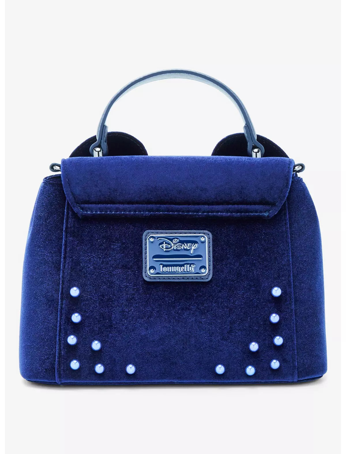 Disney Exclusive Minnie Mouse Cosplay Velvet Pearl Navy Crossbody