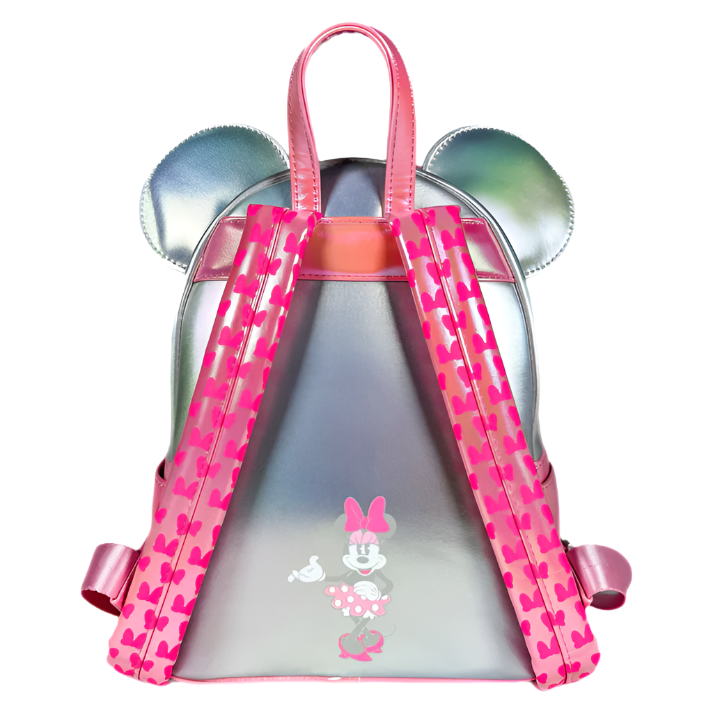 Disney Silver & Pink Minnie Mouse Mini Backpack