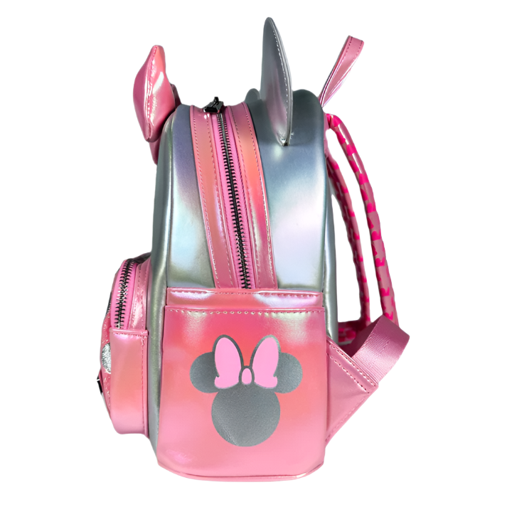 Disney Silver & Pink Minnie Mouse Mini Backpack