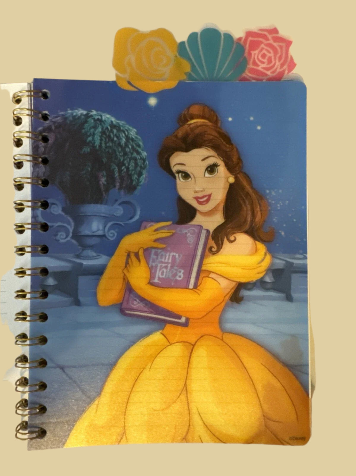Disney Princess Journal With Floral Tabs