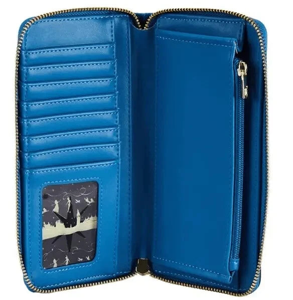 Disney Peter Pan Glow Clock Zip Around Wallet Loungefly