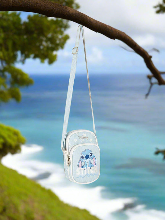 Disney Stitch Blue Canvas Crossbody