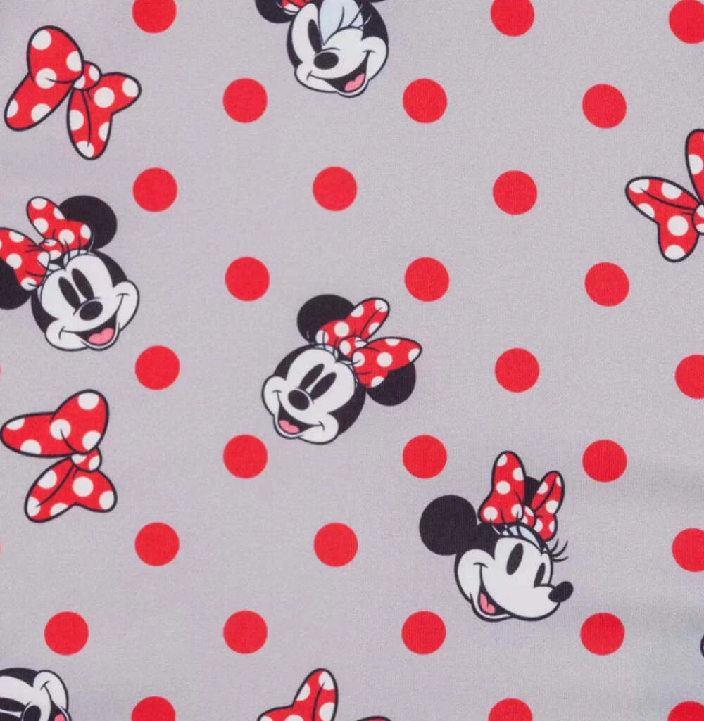 Disney Parks Red and Silver Sequin Minnie Mouse Accordion Wallet