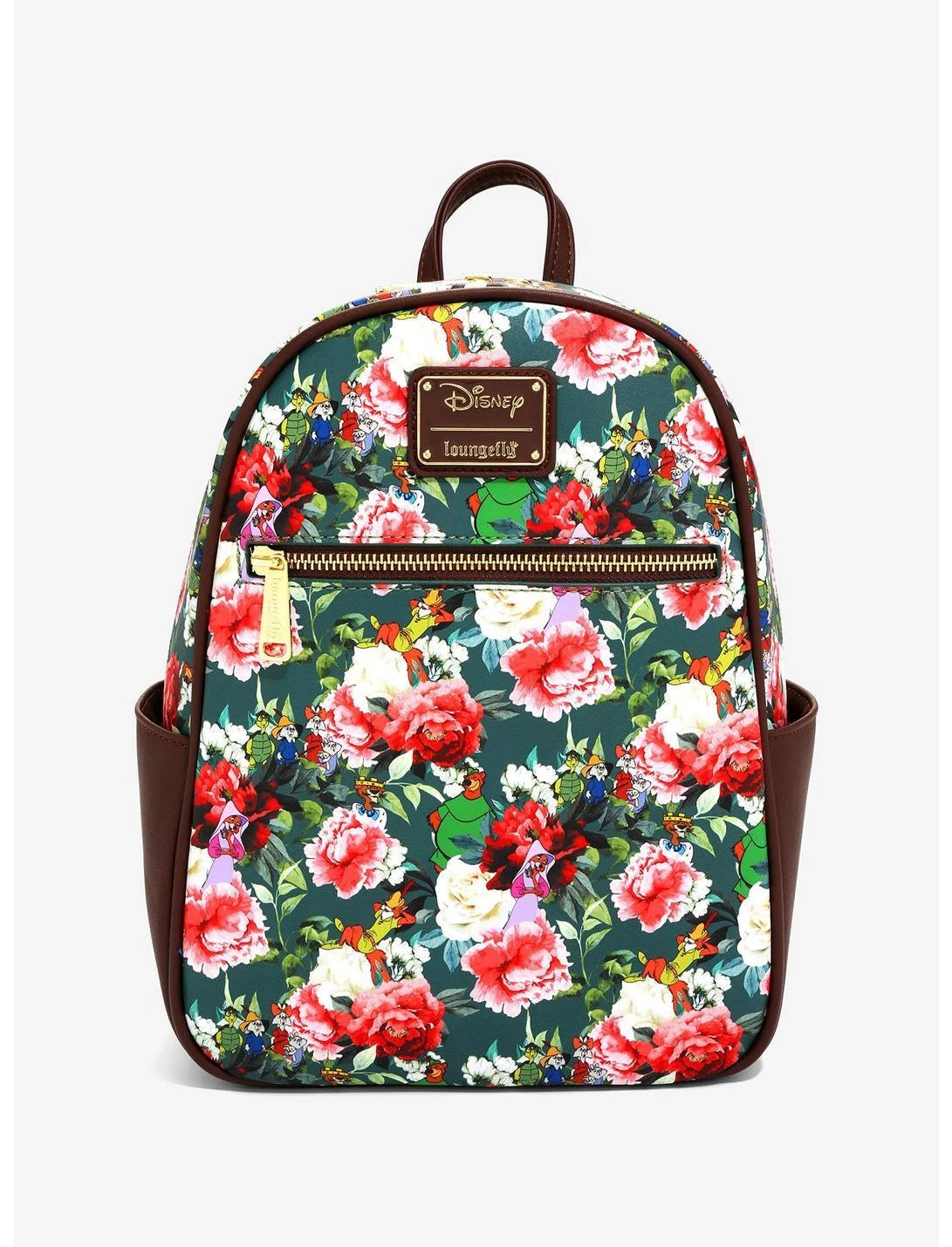 Disney Robin Hood Characters Floral Mini Backpack