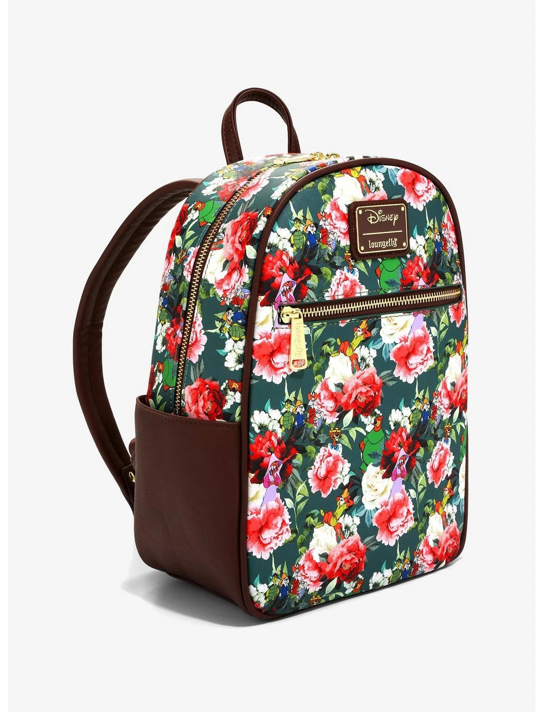 Disney Robin Hood Characters Floral Mini Backpack
