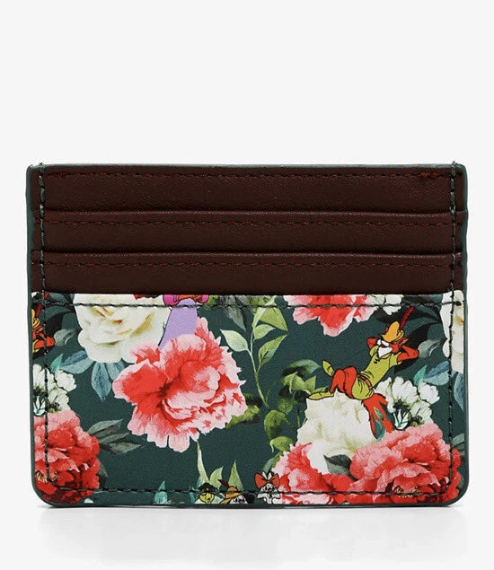 Disney Robin Hood Characters Floral Wallet Cardholder