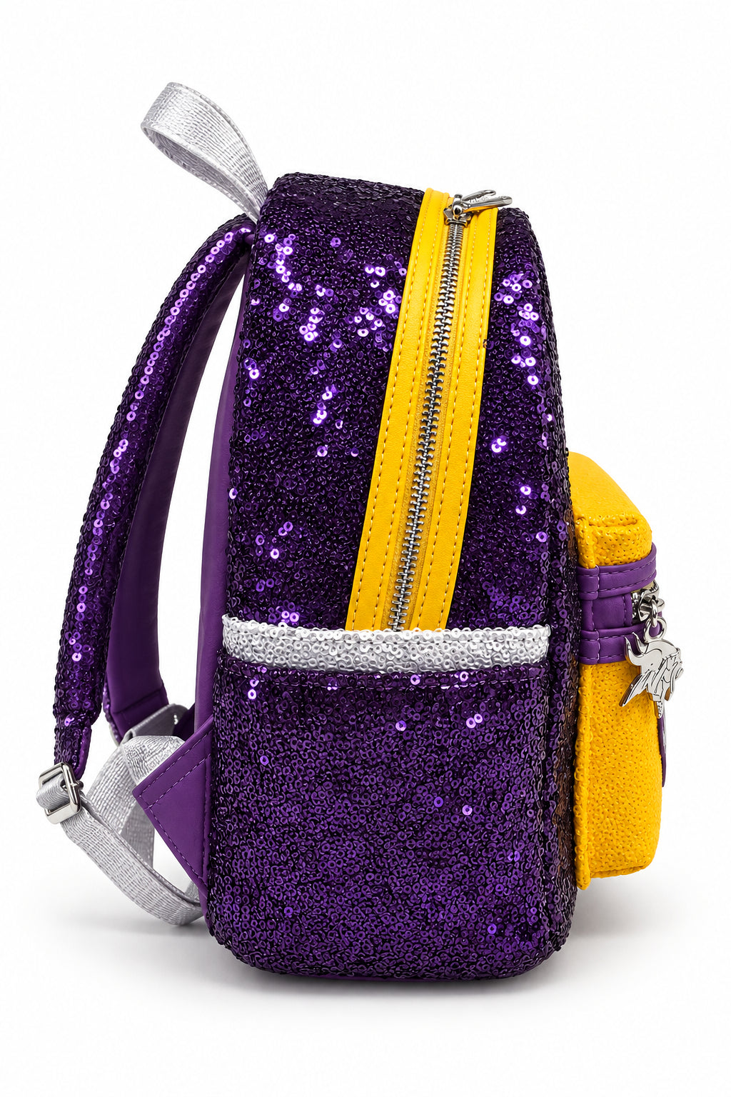 BP: Loungefly NFL Minnesota Vikings Football Sequin Mini Backpack