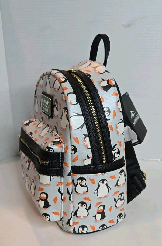 SeaWorld Exclusive Penguin AOP Mini Backpack