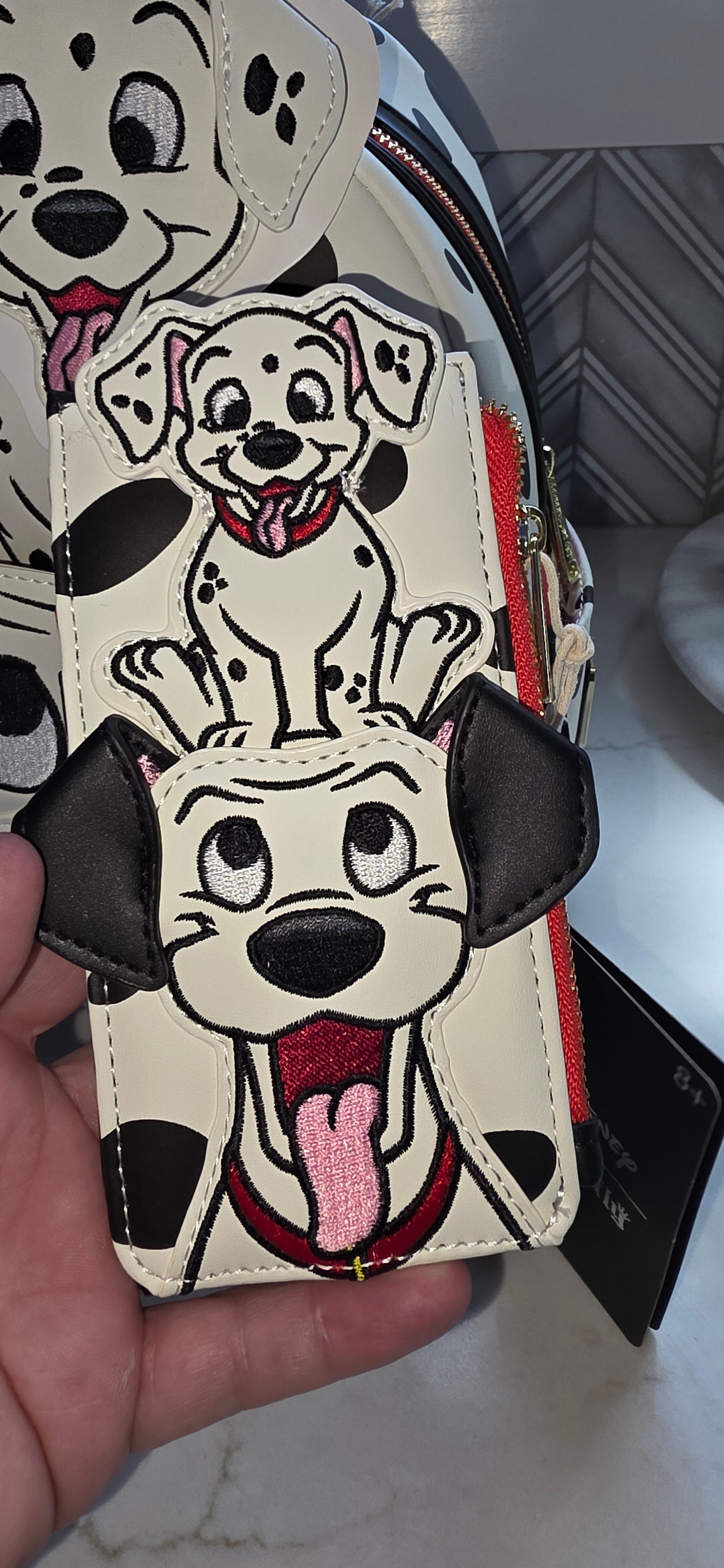 BUNDLE: Loungefly Disney 101 Dalmations Mini Backpack and Matching Card Holder Wallet