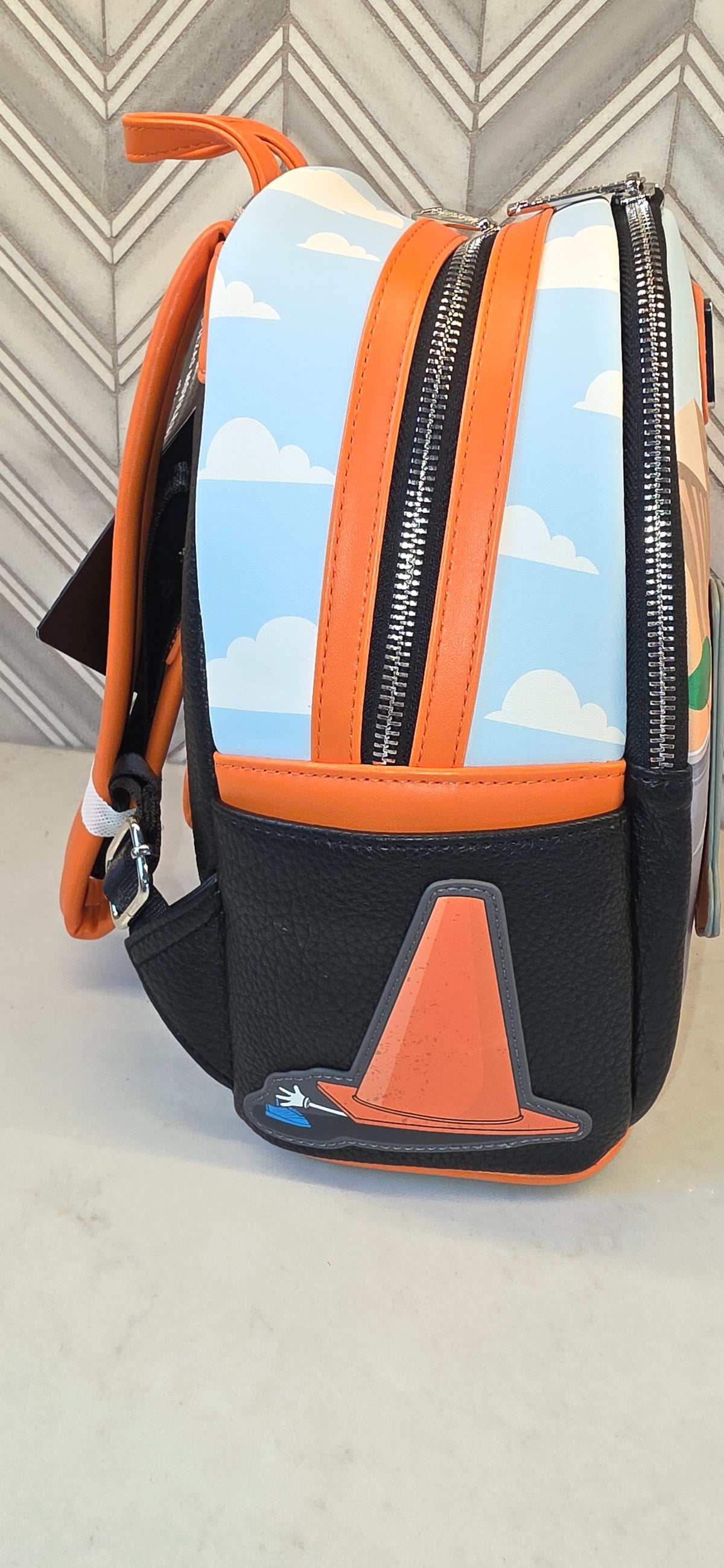 BP: Loungefly Disney Pixar Cars  Cone Scene Moveable Parts Mini Backpack