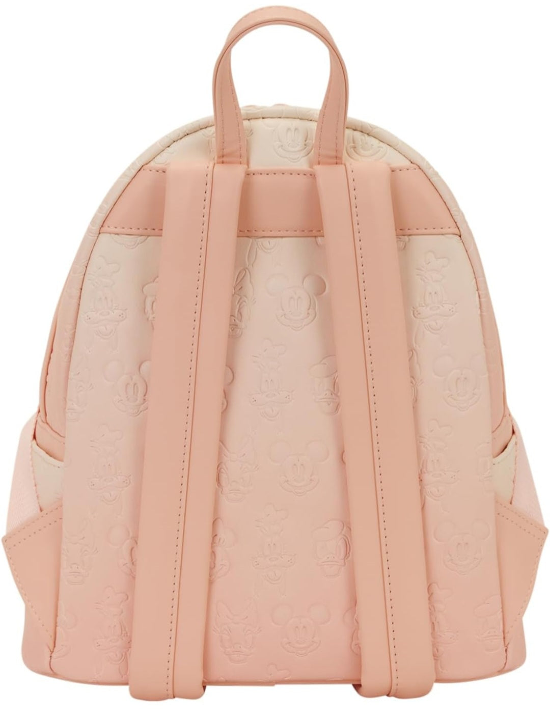 Disney Mickey Mouse and Friends Debossed Pink and Peach Ombre Mini Backpack