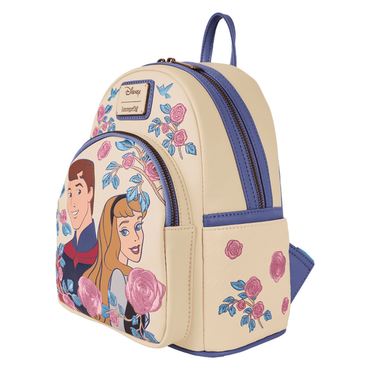 Disney Sleeping Beauty Princess Aurora and Prince Eric Embroidered Mini Backpack