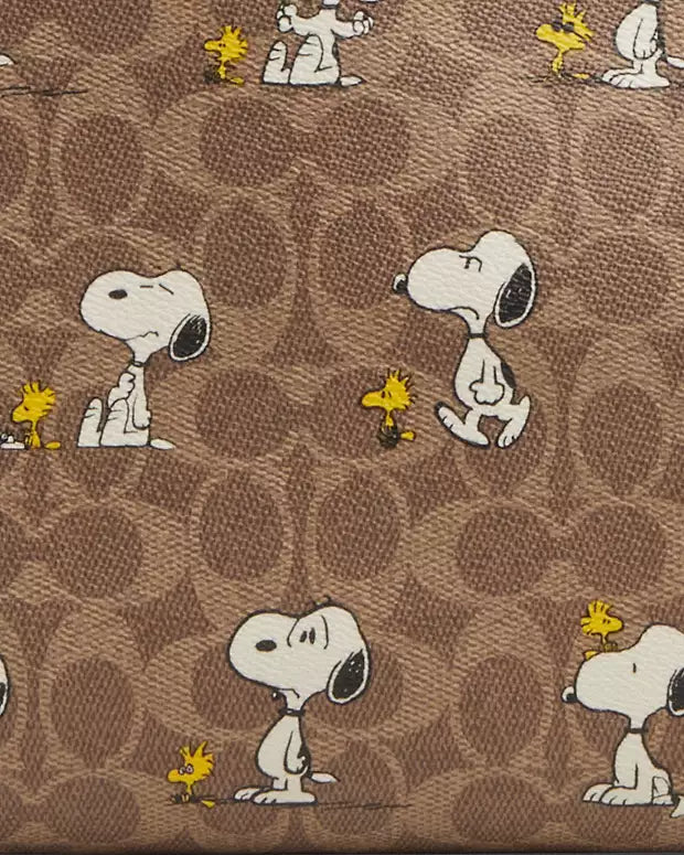 Coach X Peanuts 75th Anniversary Snoopy City Tote Bag in Signature Canvas