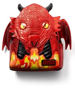 BAM Exclusive Fourth Wing Red Dragon Metallic Mini Backpack