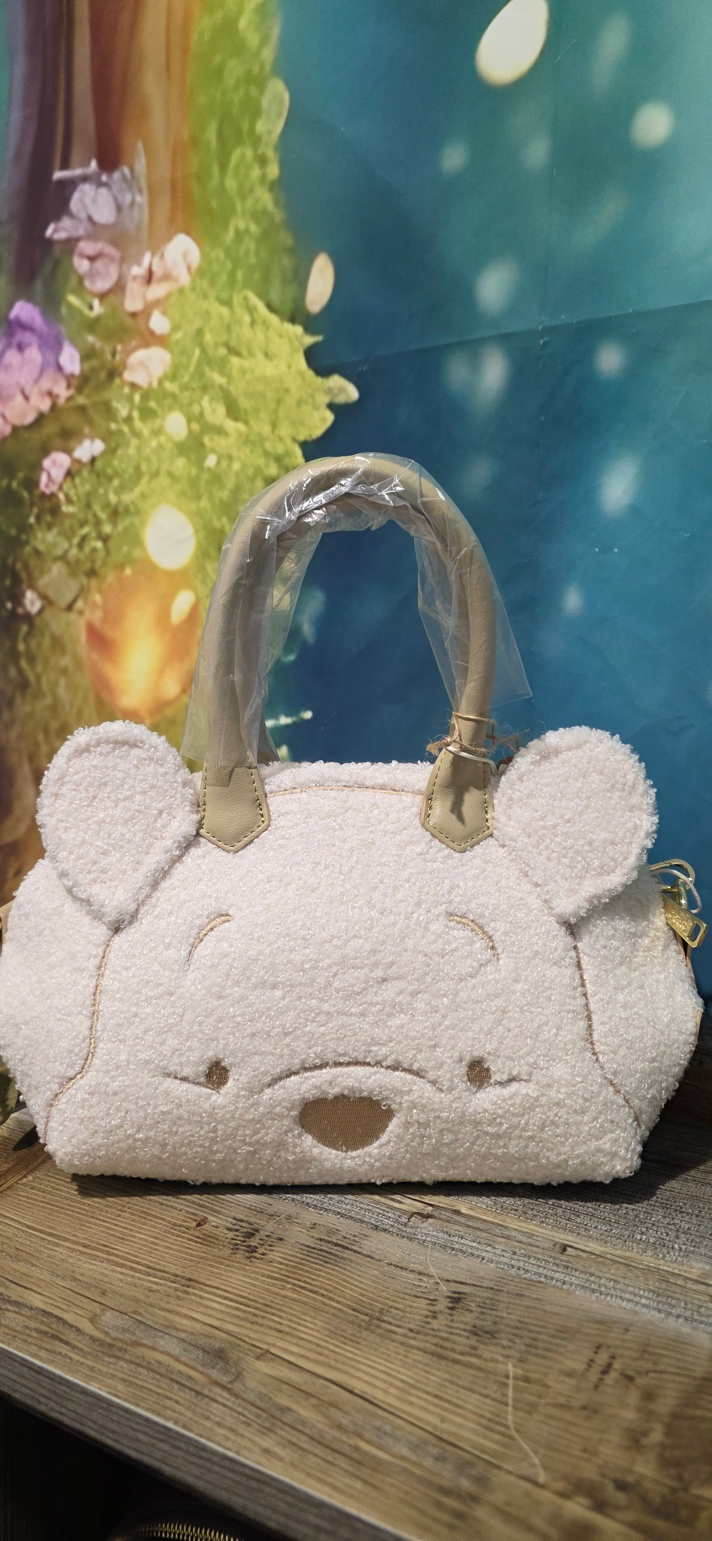 CB: Loungefly Disney Parks Disneyland Paris Winnie the Pooh Sherpa Crossbody