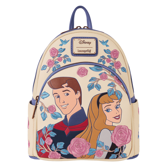 Disney Sleeping Beauty Princess Aurora and Prince Eric Embroidered Mini Backpack