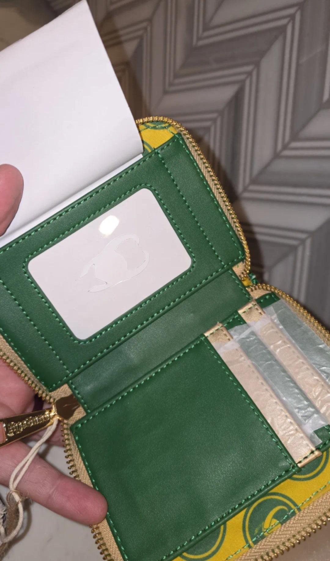 Disney Marvel Loki Metallic Zip Around Wallet