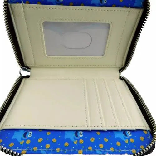 Sesame Street Cookie Monster Plush SeaWorld Exclusive Zip Around Wallet