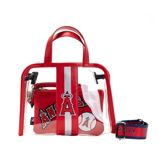 Anaheim Angels Clear Tote Crossbody Stadium Bag with Pouch